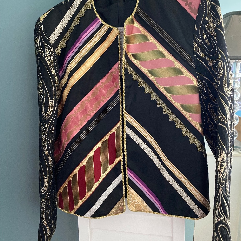 Scene Stealing stunning French Jacket bought in the markets of Paris.